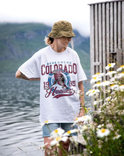 Retro Colorado Hockey T-shirts, Vintage Colorado Avalanche Shirt,  Womens Mens Colorado Hockey Fan Shirt