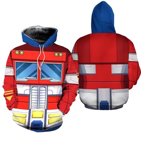 Optimus Prime Costume Cosplay, Transformer Hoodie, Mens Joggers, Auto Bots Costume Shirt, Transformer Sweatshirt, Family Matching Shirt