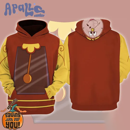 Discover Cogsworth Clock 3D All Over Print Costume Hoodie