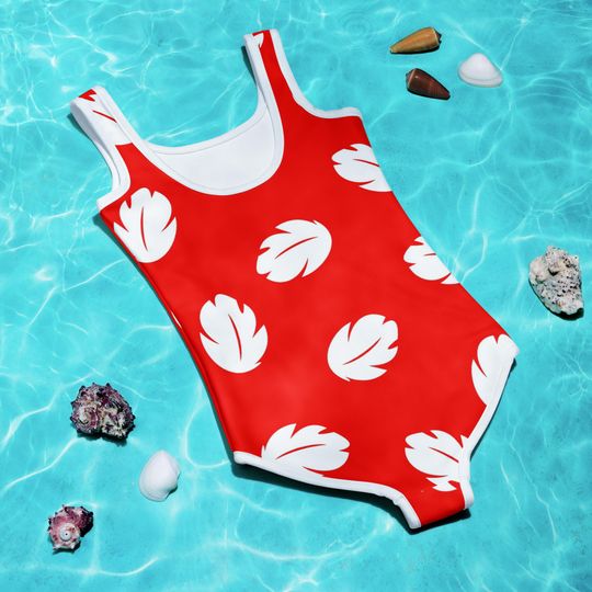 Discover Kids Swimsuit Disney Lilo and Stitch Hawaiian swimwear children Aulani