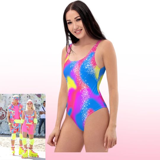 Discover Barbie Roller skate costume womens One-Piece Swimsuit 80s barbie cosplay