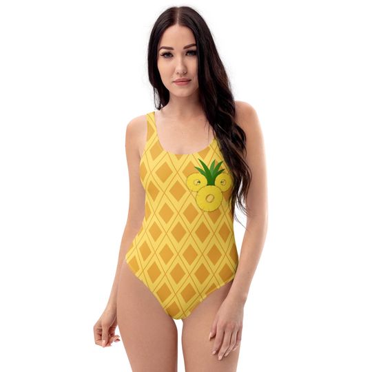 Discover Womens One-Piece Swimsuit Pineapple Dole Whip Disney Mickey tropical cruise Aulani adult swimwear