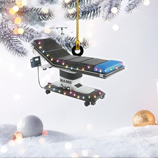 Discover Personalized Operating Table Ornament, General Surgery Christmas Decor, Medical Equipment Ornament, Doctor Gift ID-1120-EBVD
