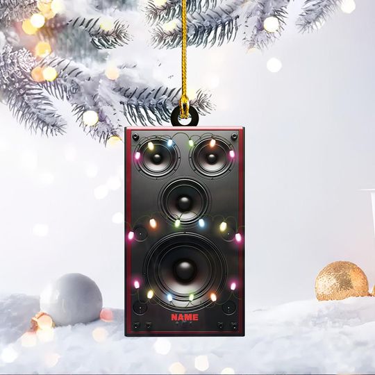 Discover Personalized Music Speakers Ornament, Speakers Christmas Ornament, Speakers Hanging Ornament, Speakers Ornament Holiday Decor TD-1031-7GTT