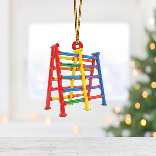 Monkey Bars Christmas Ornament, Christmas Tree Decor, Loved Monkey Bars Ornament, Hanging Ornament Gift