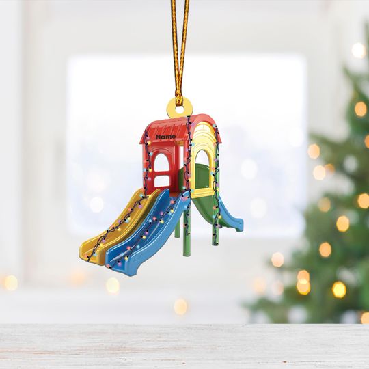 Discover Childs Slide Christmas Ornament, Christmas Tree Decor, Loved Childs Slide Ornament, Hanging Ornament Gift TD-1117-OCRY