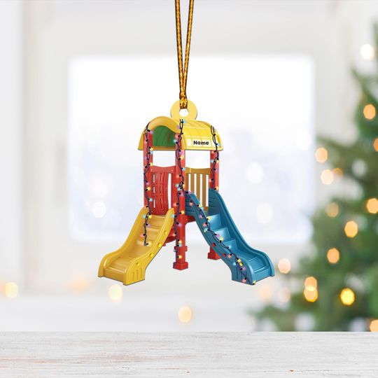 Discover Childs Slide Christmas Ornament, Christmas Tree Decor, Loved Childs Slide Ornament, Hanging Ornament Gift TD-1117-KEJP