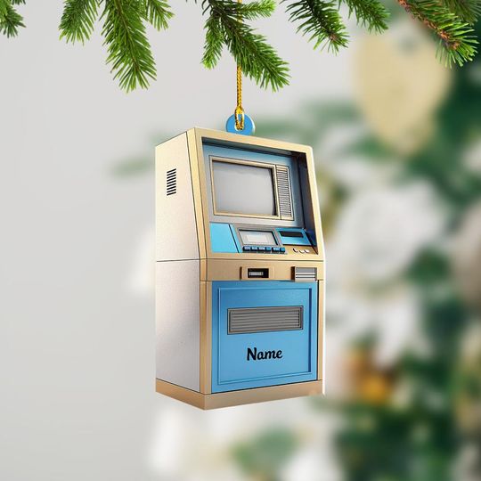 Discover ATM Bank Cash Machine Christmas Ornament, Xmas Tree Decor, Loved ATM Bank Cash Machine Ornament, Christmas Ornament Gift TD-1026-L9GY