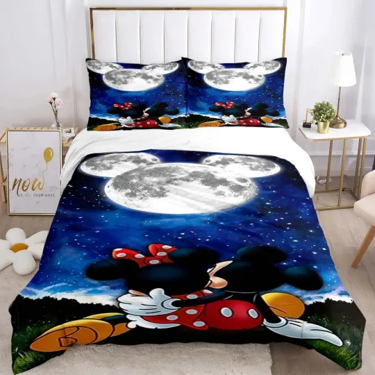 Discover Mickey Duvet Cover Set Minnie Bedding Mouse Quilt Set Quilt Anime Bedding Set