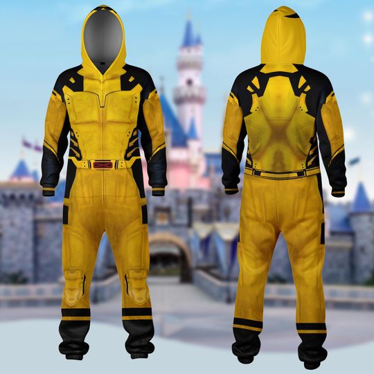 Discover Disney Superhero Wolverine Costume Jumpsuit, Deadpool & Wolverine Jumpsuit 3D Adult Jumpsuit, Disneyland Family Trip Matching Jumpsuit