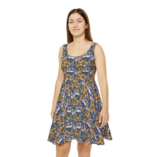 Discover Lady & The Tramp Sketched - Women's Skater Dress (Made in USA)