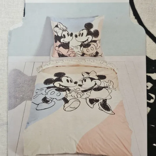 Discover Mickey And Friens Duvet Cover Set Single  EU Size Disney Cotton Kids Bedding (S1