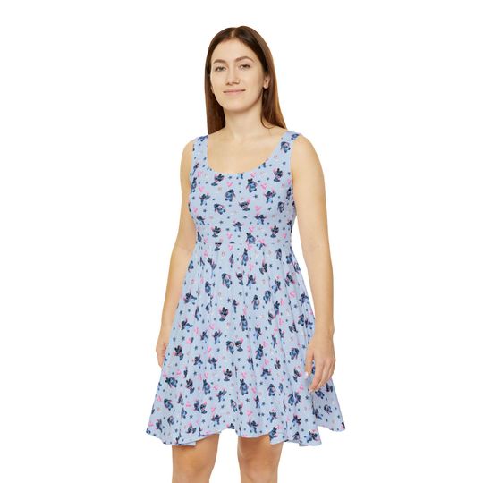 Happy Stitch Women's Skater Dress
