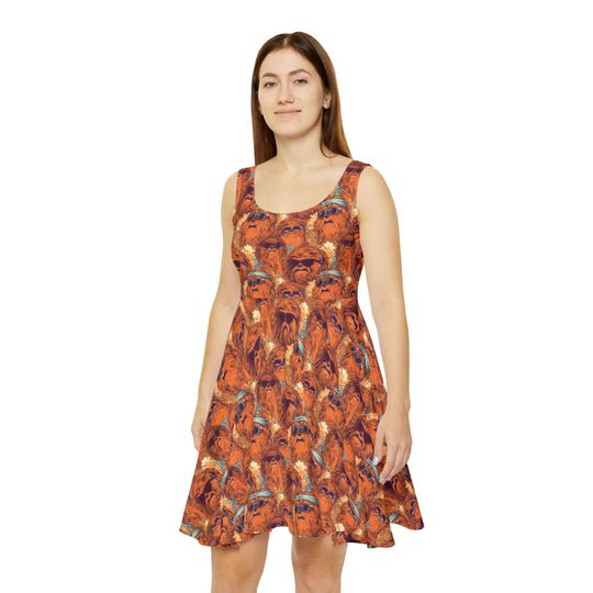 Discover Retro Chewbacca Summer Vibes Women's Skater Dress