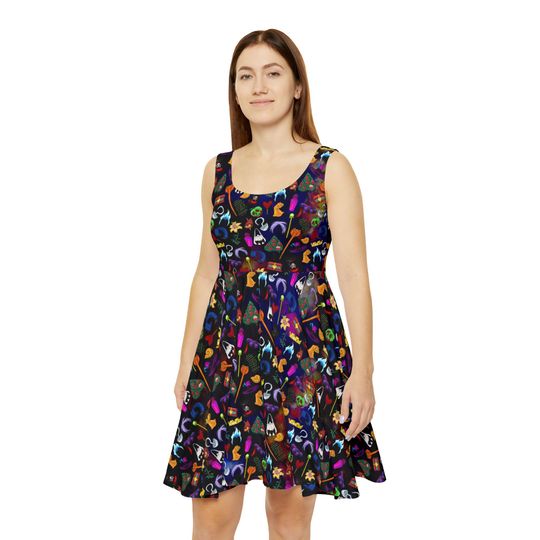 Discover Disney Villain Icons - Women's Skater Dress (Made in USA)