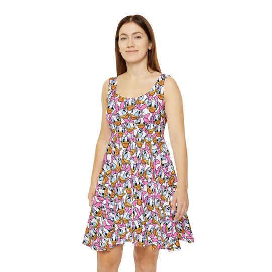 Many Faces of Daisy Duck Women's Skater Dress