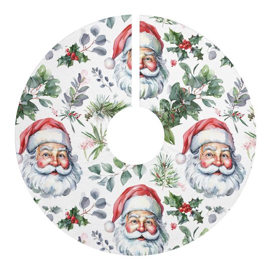 Discover Santa Christmas Tree Skirt: Holiday Decor