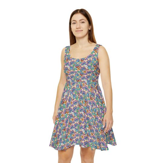 Discover Tattoo Hearts Stitch - Women's Skater Dress (Made in USA)