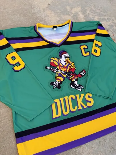 Discover ⭐️ Charlie Conway Mighty Ducks Hockey Movie Costume Jersey Disney One Size NHL