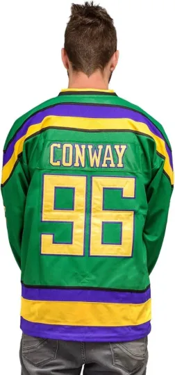 Discover Adult Mighty Ducks Hockey Jersey Classic Movie Sports Fan Costume Cosplay Shirt