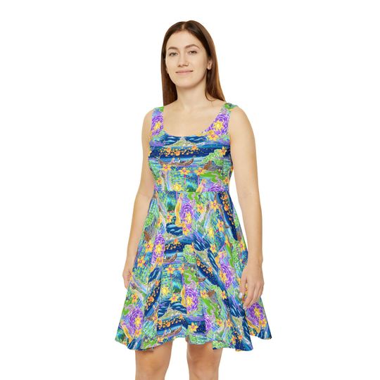 Discover Rapunzel's Lantern Festival - Women's Skater Dress (Made in USA)