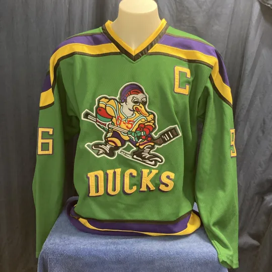 The Mighty Ducks Movie Jersey #96 Conway all Size