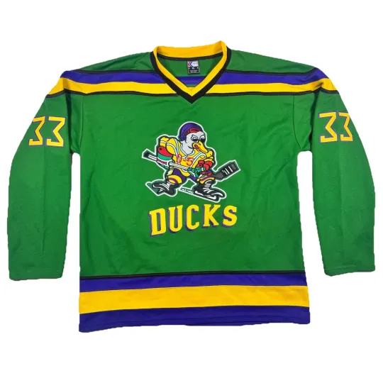 Mighty Ducks Goldberg #33 Hockey Jersey Adult Men's Movie