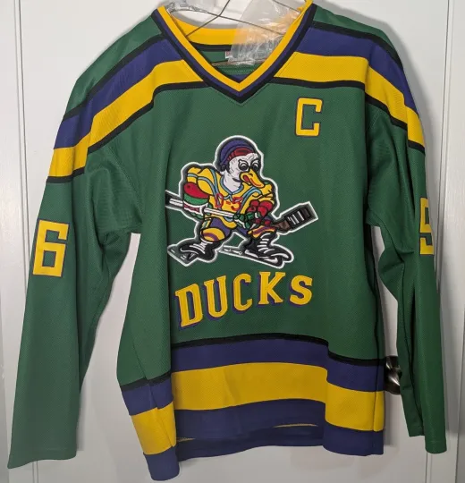Discover Mighty Ducks Movie Men Jersey 96 Charlie Conway Hockey Jersey Disney XXL