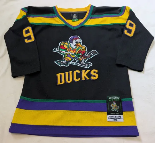 Mighty Ducks Movie Jersey Adam  Banks Multi Color