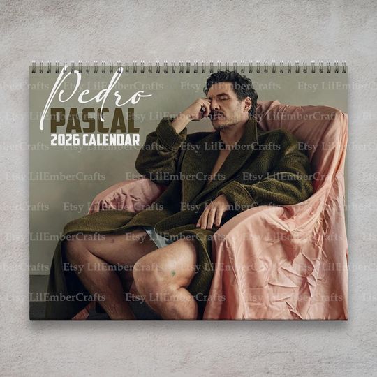 Discover Pedro Pascal 2026 Calendar | 2026 Calendar | Celebrity Calendar | Pedro Pascal Gift | Funny Gift for Friend