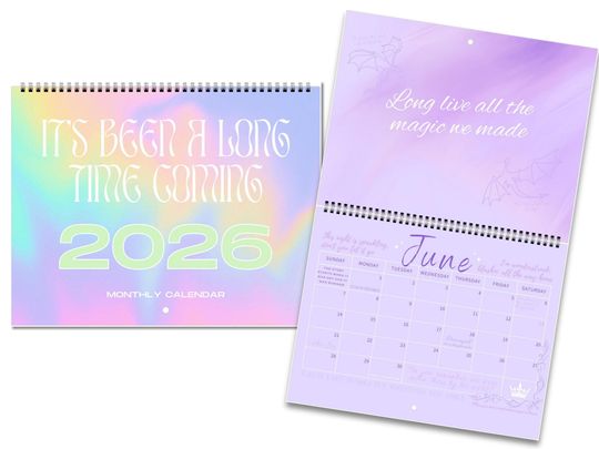 Discover 2026 Eras Lyric Wall Calendar