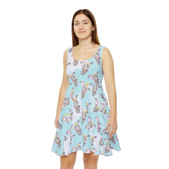 Discover Sketch of Dumbo Women's Skater Dress