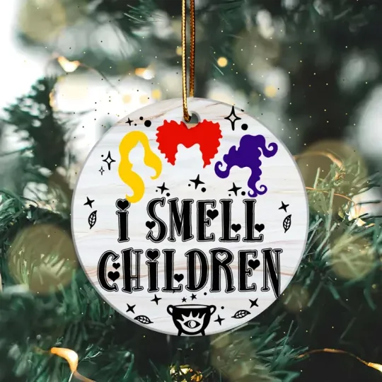 Discover I Smell Children Witchy Hocus Pocus Halloween Christmas Ornament
