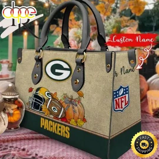 Discover Personalized Greenbay Team Packers Autumn Leather Bag, Custom Leather Bag