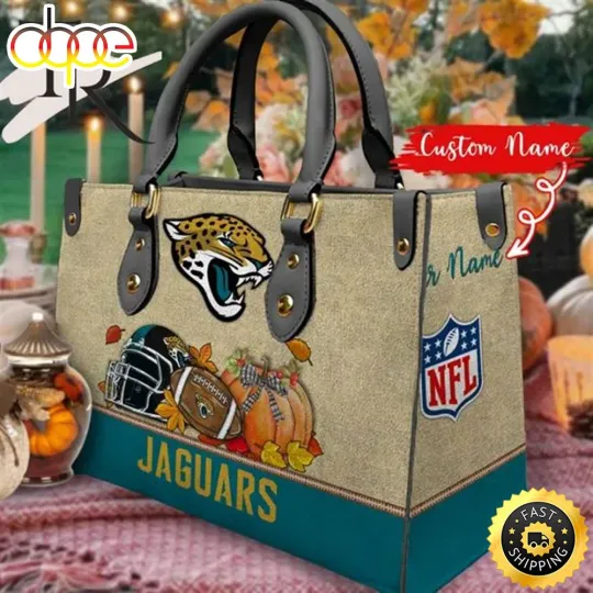 Discover Personalized Jacksonville_Team Jaguars Autumn Leather Bag, Custom Leather Bag