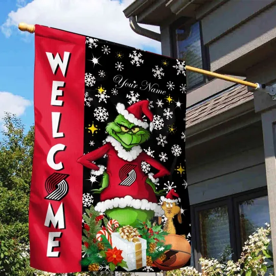 Discover Personalized Portland Trail Team Blazers Christmas Garden Flags Gifts For Fans