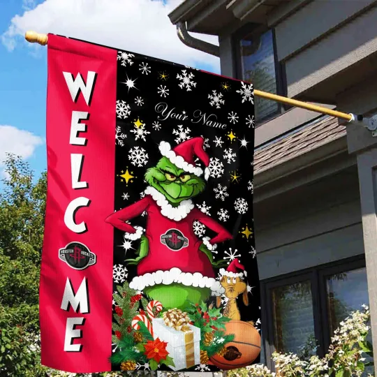 Personalized Houston Team Rockets Christmas Garden Flags Gifts For Fans