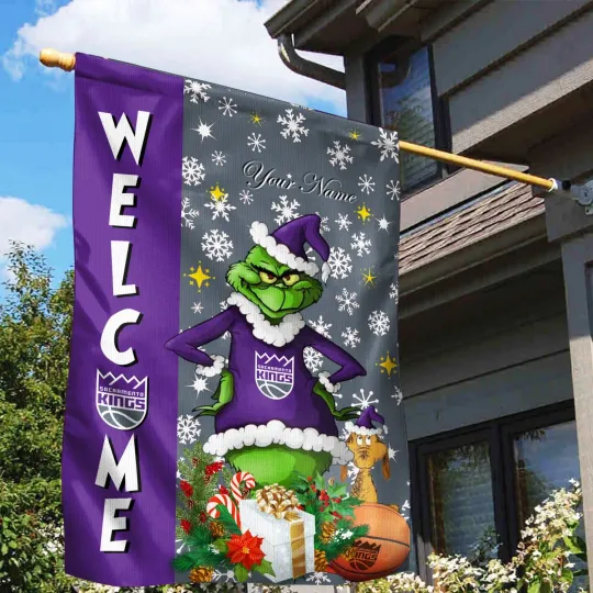 Personalized Sacramento Team Kings Christmas Garden Flags Gifts For Fans