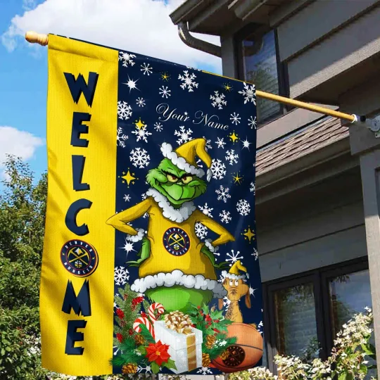 Personalized Denver Team Nuggets Christmas Garden Flags Gifts For Fans