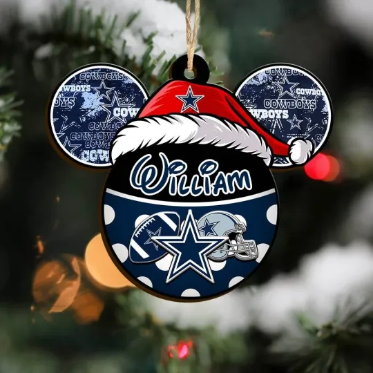 Discover Personalized Dallas Team Cowboys Sport Christmas Ornament, For Football Fan