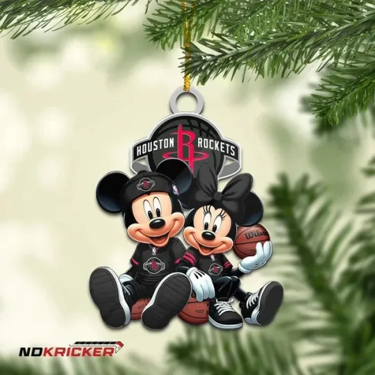 Discover Personalized Houston Team Rockets Sport Christmas Ornament, For Basketball Fan