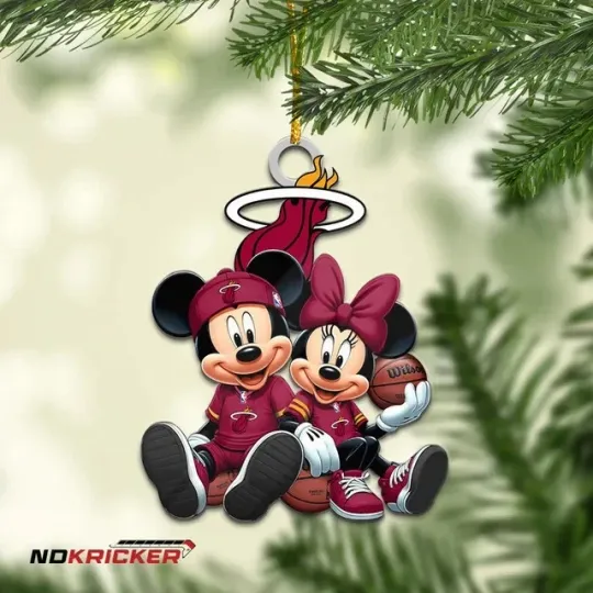Discover Personalized Miami Team Heat Sport Christmas Ornament, For Basketball Fan