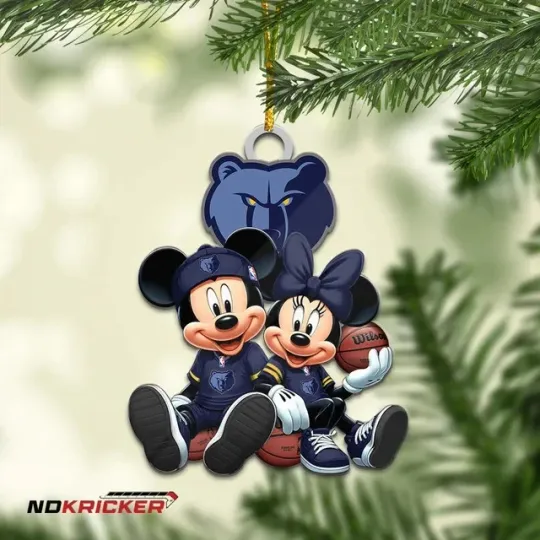 Discover Personalized Memphis Team Grizzlies Sport Christmas Ornament, For Basketball Fan