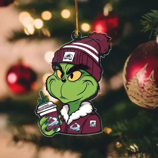Colorado Team Avalanche Sport Christmas Ornament, For Hockey Fan