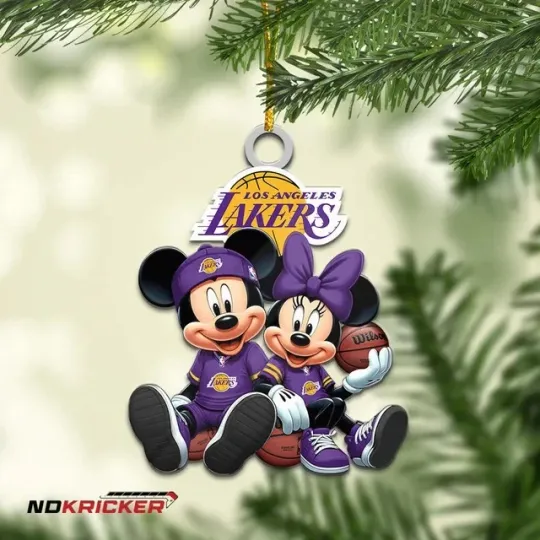 Discover Personalized Los Angeles Team Lakers Sport Christmas Ornament, For Basketball Fa