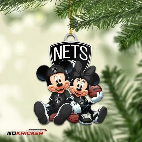 Discover Personalized Brooklyn Team Nets Sport Christmas Ornament, For Basketball Fan