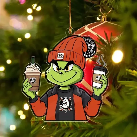 Anaheim Team Ducks Sport Christmas Ornament, For Hockey Fan