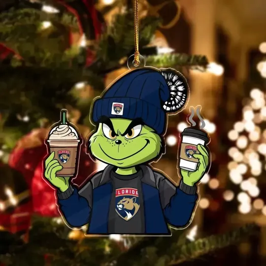 Florida Team Panthers Sport Christmas Ornament, For Hockey Fan