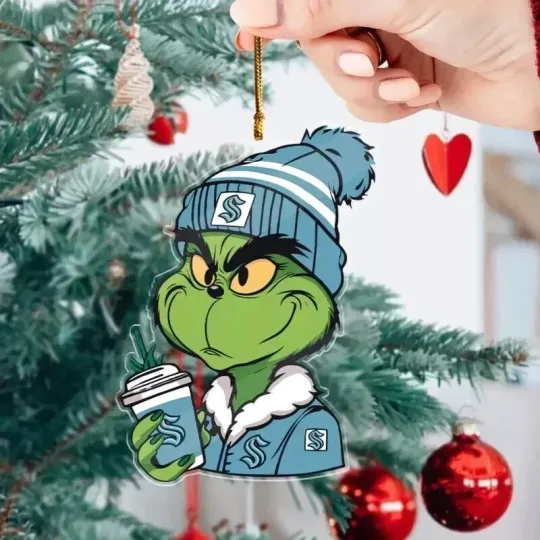 Seattle Team Kraken  Sport Christmas Ornament, For Hockey Fan