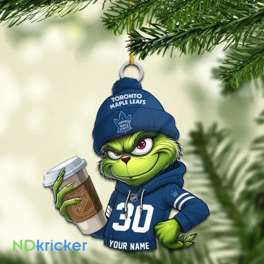 Personalized Toronto Maple Team Leafs Sport Christmas Ornament, For Hockey Fan
